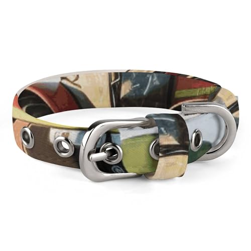 WYUSPGK Niedliches Katzenhalsband, Traktor-Farm-Druck, personalisierbar, geeignet für kleine und mittelgroße Hunde WYUSPGK Niedliches Katzenhalsband, Traktor-Farm-Druck, personalisierbar, geeignet für kleine und mittelgroße Hunde von WYUSPGK