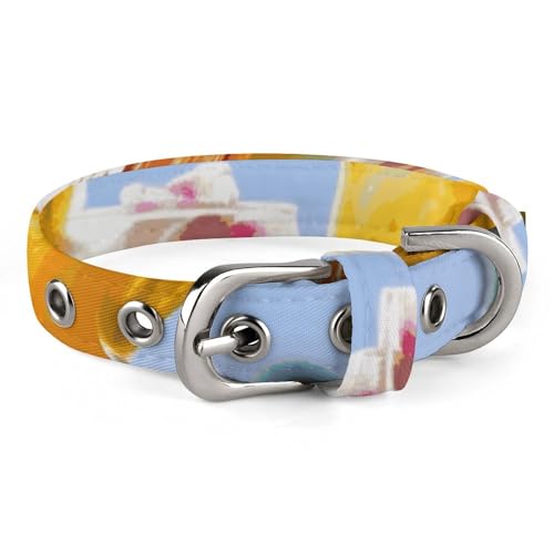 WYUSPGK Niedliches Katzenhalsband, tropischer Strand-Aufdruck, personalisierbar, geeignet für kleine und mittelgroße Hunde WYUSPGK Niedliches Katzenhalsband, tropischer Strand-Aufdruck, personalisierbar, geeignet für kleine und mittelgroße Hunde von WYUSPGK