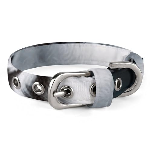 WYUSPGK Niedliches Katzenhalsband, weißer Tiger-Druck, personalisierbar, geeignet für kleine und mittelgroße Hunde WYUSPGK Niedliches Katzenhalsband, weißer Tiger-Druck, personalisierbar, geeignet für kleine und mittelgroße Hunde von WYUSPGK