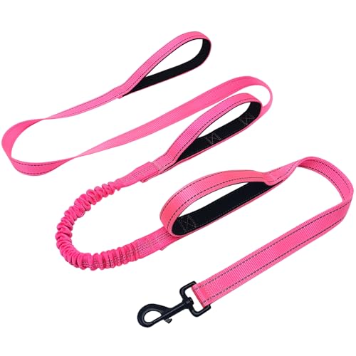WYuZe Hundeleine mit 3 Griffen, 2,1 m, gepolsterte Dreifachgriffe, stoßdämpfendes Bungee, reflektierendes Nylon, robuste Trainingsleine für große und mittelgroße Hunde WYuZe Hundeleine mit 3 Griffen, 2,1 m, gepolsterte Dreifachgriffe, stoßdämpfendes Bungee, reflektierendes Nylon, robuste Trainingsleine für große und mittelgroße Hunde von WYUZE
