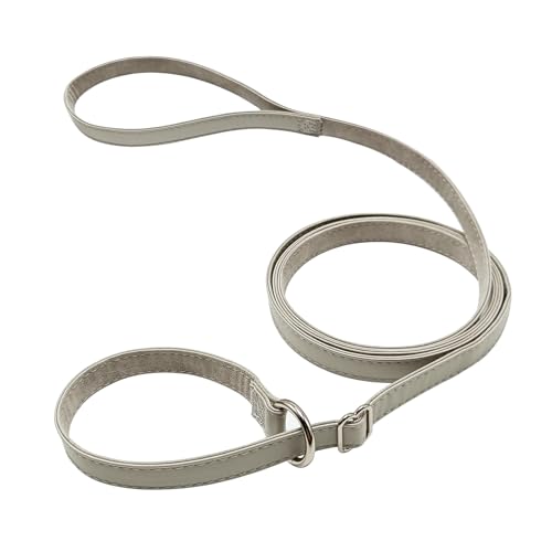 WYuZe Retrieverleine aus Leder, 1,8 m breit, 1,6 m breit, weiche Lederleine und Halsband, kein Ziehen, Trainingsleine für kleine und mittelgroße Hunde WYuZe Retrieverleine aus Leder, 1,8 m breit, 1,6 m breit, weiche Lederleine und Halsband, kein Ziehen, Trainingsleine für kleine und mittelgroße Hunde von WYUZE