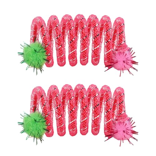WZBHCZLJ 2pcs Flexible Spulen Springkatzen Spielzeug Mit Plüschkugel Light CORPED AUFAKT WZBHCZLJ 2pcs Flexible Spulen Springkatzen Spielzeug Mit Plüschkugel Light CORPED AUFAKT von WZBHCZLJ