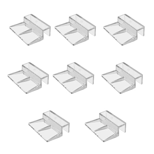 WZBHCZLJ 8pcs Aquariums Glasdeckelclip Acrylstütze Für Rahmenlose Fischtanks 6mm Und 8 Mm Größe Für Großartige Unterstützung von WZBHCZLJ