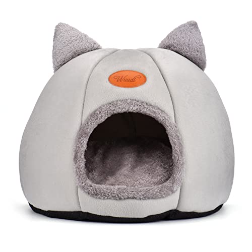 BeerMmay Katzenbett für Hunde Katzen mit abnehmbarem und waschbarem Kissen, Winter Haustierhaus warmes Katzenbett Haustiere Plüsch Welpennest BeerMmay Katzenbett für Hunde Katzen mit abnehmbarem und waschbarem Kissen, Winter Haustierhaus warmes Katzenbett Haustiere Plüsch Welpennest von BeerMmay