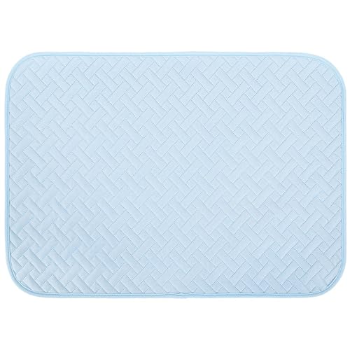 WZTHLF Hundebett, wiederverwendbare Hundematte, Haustier-Kühlmatten, Kühlkissen, atmungsaktiv, für Katzen, Eiskissen, Hunde, rutschfest, selbstkühlendes Pad (Blau, XL) von WZTHLF