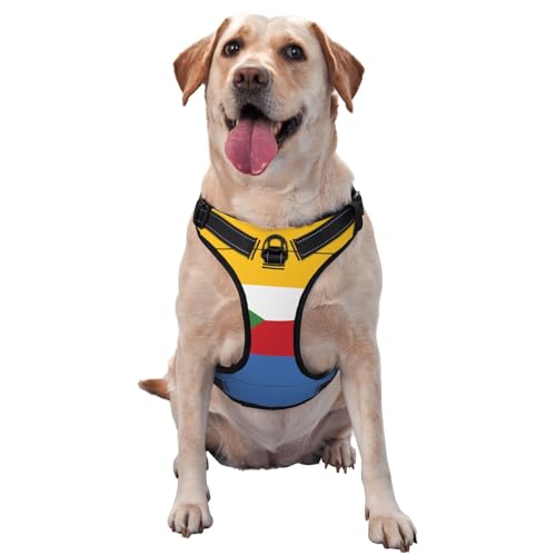 Bedruckte Haustierweste mit Flagge der Komoren, Größe XL, ideal für Spaziergänge mit dem Hund, Wandern, tägliche Reisen Bedruckte Haustierweste mit Flagge der Komoren, Größe XL, ideal für Spaziergänge mit dem Hund, Wandern, tägliche Reisen von WZYCWB