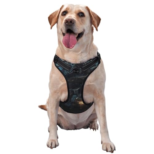 Future Robot bedruckte Haustier-Traktionsweste, Größe XL, ideal für Spaziergänge mit dem Hund, Wandern, tägliche Reisen Future Robot bedruckte Haustier-Traktionsweste, Größe XL, ideal für Spaziergänge mit dem Hund, Wandern, tägliche Reisen von WZYCWB