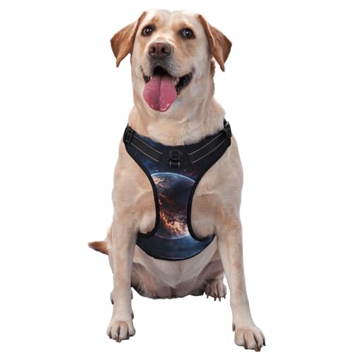 Glowing Planet Haustier-Traktionsweste, bedruckt, Größe XL, ideal für Spaziergänge mit dem Hund, Wandern, tägliche Reisen Glowing Planet Haustier-Traktionsweste, bedruckt, Größe XL, ideal für Spaziergänge mit dem Hund, Wandern, tägliche Reisen von WZYCWB