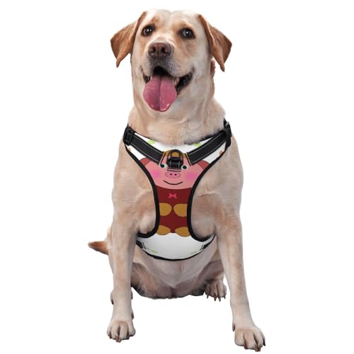 Happy Cartoon Pig Haustier-Traktionsweste, klein, bedruckt, ideal für Spaziergänge mit dem Hund, Wandern, tägliche Reisen Happy Cartoon Pig Haustier-Traktionsweste, klein, bedruckt, ideal für Spaziergänge mit dem Hund, Wandern, tägliche Reisen von WZYCWB