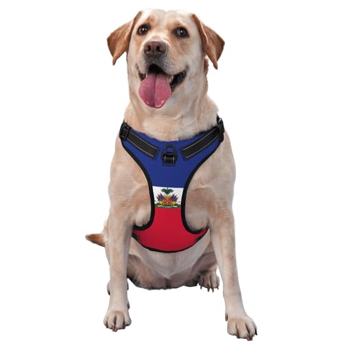 Haustierweste mit haitianischer Flagge, bedruckt, ideal für Spaziergänge mit dem Hund, Wandern, tägliche Reisen Haustierweste mit haitianischer Flagge, bedruckt, ideal für Spaziergänge mit dem Hund, Wandern, tägliche Reisen von WZYCWB