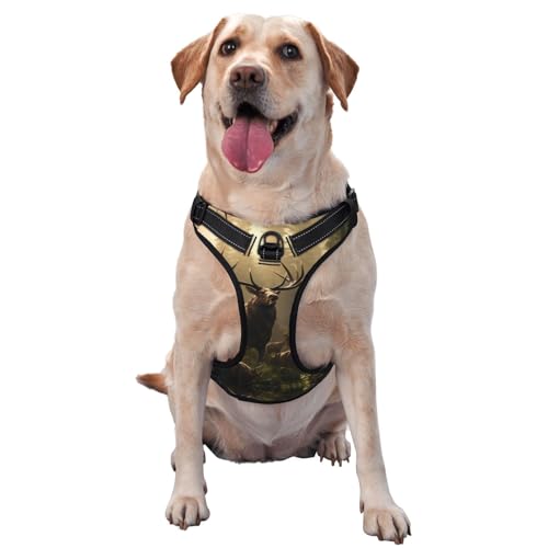 Herd of Deer Haustier-Traktionsweste, groß, bedruckt, ideal für Spaziergänge mit dem Hund, Wandern, tägliche Reisen Herd of Deer Haustier-Traktionsweste, groß, bedruckt, ideal für Spaziergänge mit dem Hund, Wandern, tägliche Reisen von WZYCWB