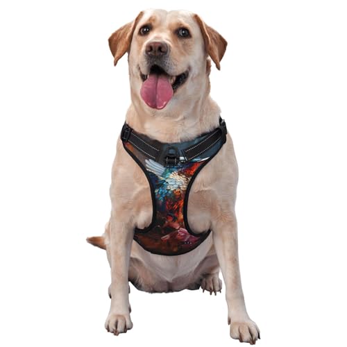 Hummingbird große bedruckte Haustier-Traktionsweste – ideal für Spaziergänge mit dem Hund, Wandern, tägliche Reisen Hummingbird große bedruckte Haustier-Traktionsweste – ideal für Spaziergänge mit dem Hund, Wandern, tägliche Reisen von WZYCWB