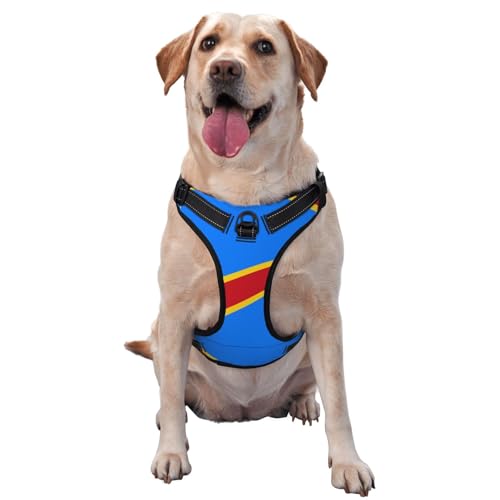Hundeweste mit Flagge des Kongo, Größe M, bedruckt, ideal für Spaziergänge mit dem Hund, Wandern, tägliche Reisen Hundeweste mit Flagge des Kongo, Größe M, bedruckt, ideal für Spaziergänge mit dem Hund, Wandern, tägliche Reisen von WZYCWB