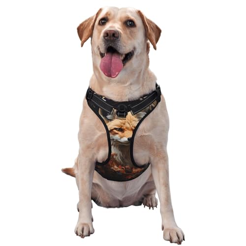 Hundeweste mit Fuchs- und Blumenmotiv, groß, bedruckt, ideal für Spaziergänge mit dem Hund, Wandern, tägliche Reisen Hundeweste mit Fuchs- und Blumenmotiv, groß, bedruckt, ideal für Spaziergänge mit dem Hund, Wandern, tägliche Reisen von WZYCWB