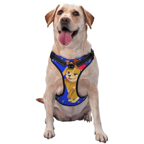 Hundeweste mit tanzendem Cartoon-Motiv, Größe M, bedruckt, ideal für Spaziergänge mit dem Hund, Wandern, tägliche Reisen Hundeweste mit tanzendem Cartoon-Motiv, Größe M, bedruckt, ideal für Spaziergänge mit dem Hund, Wandern, tägliche Reisen von WZYCWB