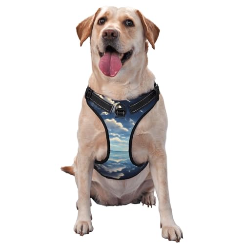 Hundeweste mit weißen Wolken über dem Meer, klein, bedruckt, ideal für Spaziergänge mit dem Hund, Wandern, tägliche Reisen Hundeweste mit weißen Wolken über dem Meer, klein, bedruckt, ideal für Spaziergänge mit dem Hund, Wandern, tägliche Reisen von WZYCWB