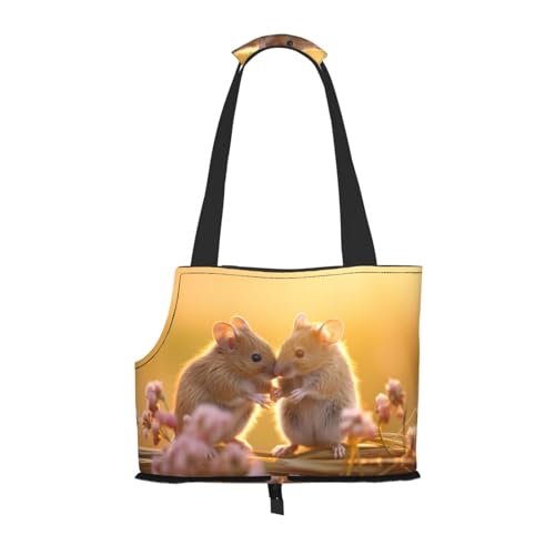 Intime Mäuse bedruckte Haustier-Umhängetasche zum Ausgehen – kleine Hunde und Katzen Doppelzweck-Umhängetasche Intime Mäuse bedruckte Haustier-Umhängetasche zum Ausgehen – kleine Hunde und Katzen Doppelzweck-Umhängetasche von WZYCWB