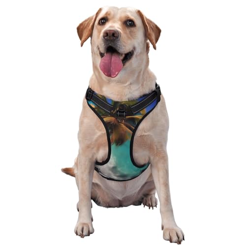 Karibische Inseln, große bedruckte Haustier-Traktionsweste, ideal für Spaziergänge mit dem Hund, Wandern, tägliche Reisen Karibische Inseln, große bedruckte Haustier-Traktionsweste, ideal für Spaziergänge mit dem Hund, Wandern, tägliche Reisen von WZYCWB
