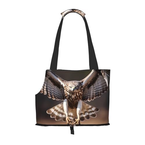 Leichte, atmungsaktive Reise-Umhängetasche für kleine Haustiere, WZYCWB Flying Snake Vulture bedruckte Haustier-Umhängetasche von WZYCWB