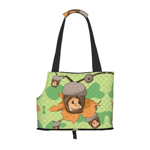 Leichte, atmungsaktive Reise kleine Haustier Umhängetasche, WZYCWB Cartoon Eichhörnchen gedruckt Haustier Umhängetasche von WZYCWB
