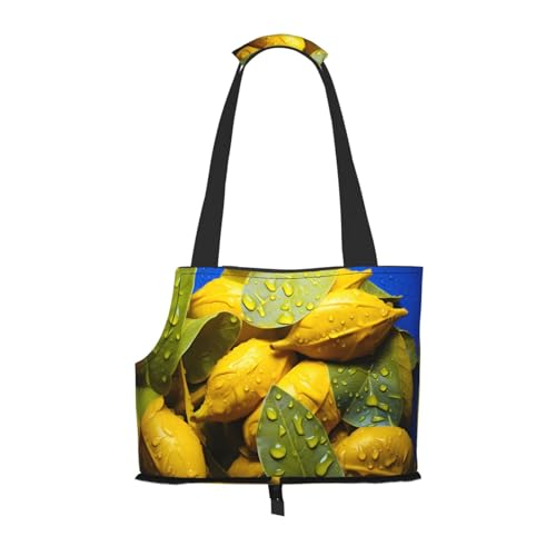 Leichte, atmungsaktive Reise kleine Haustier Umhängetasche, WZYCWB Green Leaf Droplet Printed Pet Umhängetasche von WZYCWB
