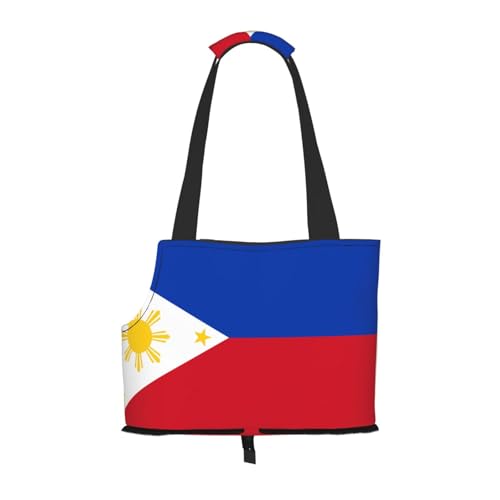 Leichte, atmungsaktive Reise kleine Haustier Umhängetasche, WZYCWB Philippine Flagge gedruckt Haustier Umhängetasche von WZYCWB