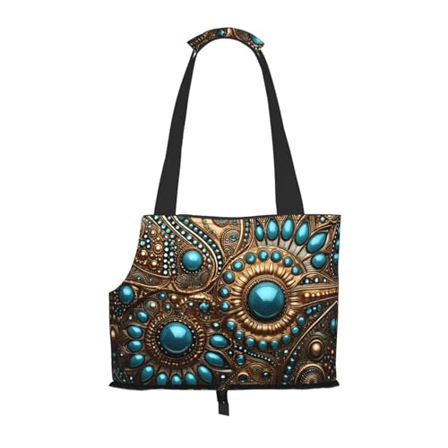 Leichte, atmungsaktive Reisetasche für kleine Haustiere, WZYCWB Jewelry auf einem gemusterten Haustier-Schultertasche von WZYCWB