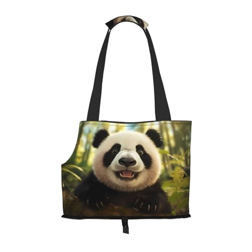 Panda Portraitfoto bedruckte Haustier-Umhängetasche zum Ausgehen – kleine Hunde und Katzen Doppelzweck-Umhängetasche Panda Portraitfoto bedruckte Haustier-Umhängetasche zum Ausgehen – kleine Hunde und Katzen Doppelzweck-Umhängetasche von WZYCWB