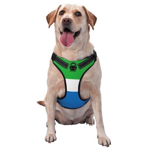 Sierra Leone Hundeweste mit Flagge, klein, bedruckt, ideal für Spaziergänge mit dem Hund, Wandern, tägliche Reisen Sierra Leone Hundeweste mit Flagge, klein, bedruckt, ideal für Spaziergänge mit dem Hund, Wandern, tägliche Reisen von WZYCWB