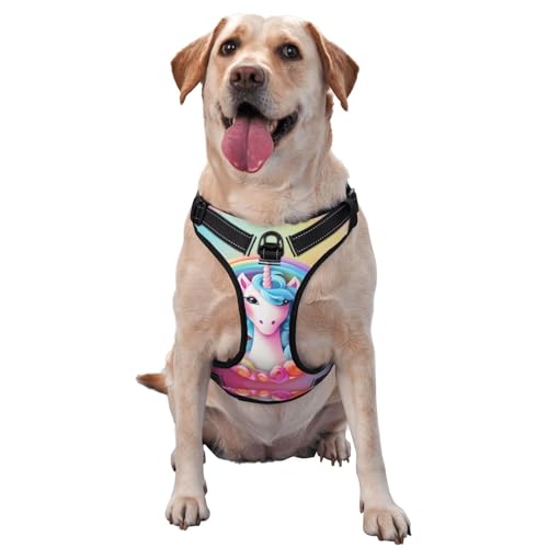 Traktionsweste mit Regenbogen-Einhorn, klein, bedruckt, ideal für Spaziergänge mit dem Hund, Wandern, tägliche Reisen Traktionsweste mit Regenbogen-Einhorn, klein, bedruckt, ideal für Spaziergänge mit dem Hund, Wandern, tägliche Reisen von WZYCWB