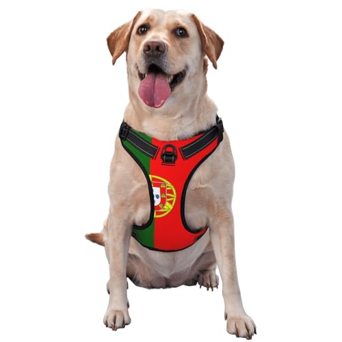 Traktionsweste mit portugiesischer Flagge, groß, bedruckt, ideal für Spaziergänge mit dem Hund, Wandern, tägliche Reisen Traktionsweste mit portugiesischer Flagge, groß, bedruckt, ideal für Spaziergänge mit dem Hund, Wandern, tägliche Reisen von WZYCWB
