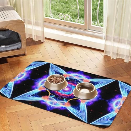 WZYCWB 30 x 45 cm, vierdimensionales Platzset, gemustert, für Katzen- und Hundenapf-Matten, faltbar und einfach zu verstauen WZYCWB 30 x 45 cm, vierdimensionales Platzset, gemustert, für Katzen- und Hundenapf-Matten, faltbar und einfach zu verstauen von WZYCWB