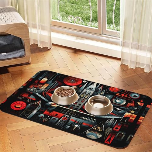 WZYCWB 30 x 45 cm Kasba-Stil gemusterte Haustier-Tischset – für Katzen- und Hunde-Futternapf-Matten, faltbar und einfach zu verstauen WZYCWB 30 x 45 cm Kasba-Stil gemusterte Haustier-Tischset – für Katzen- und Hunde-Futternapf-Matten, faltbar und einfach zu verstauen von WZYCWB