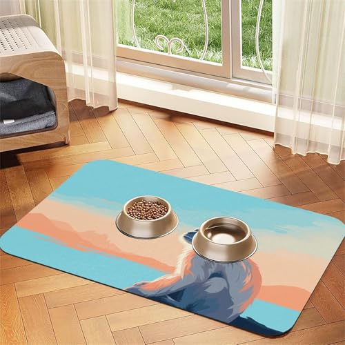 WZYCWB 30 x 45 cm Lonely Monkey gemustertes Haustier-Tischset, Futtermatte – für Katzen- und Hundenapf-Matten, faltbar und einfach zu verstauen WZYCWB 30 x 45 cm Lonely Monkey gemustertes Haustier-Tischset, Futtermatte – für Katzen- und Hundenapf-Matten, faltbar und einfach zu verstauen von WZYCWB