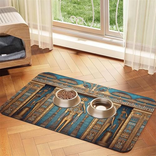 WZYCWB 30 x 45 cm Miraculous Frescoes gemusterte Haustier-Tischset, Futtermatte – für Katzen- und Hundefutter-Matten, faltbar und einfach zu verstauen WZYCWB 30 x 45 cm Miraculous Frescoes gemusterte Haustier-Tischset, Futtermatte – für Katzen- und Hundefutter-Matten, faltbar und einfach zu verstauen von WZYCWB