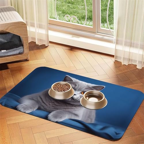 WZYCWB 30 x 45 cm Temperament Kurzhaar bedruckte Haustier saugfähige Tischsets – rutschfeste Futtermatten für Hunde und Katzen, Futternäpfe und Wasser-Tischsets WZYCWB 30 x 45 cm Temperament Kurzhaar bedruckte Haustier saugfähige Tischsets – rutschfeste Futtermatten für Hunde und Katzen, Futternäpfe und Wasser-Tischsets von WZYCWB