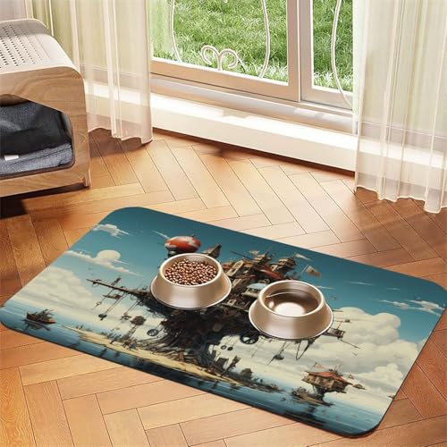 WZYCWB 30 x 45 cm große, gemusterte Haustier-Tischset für Katzen- und Hundefutter, faltbar und einfach zu verstauen WZYCWB 30 x 45 cm große, gemusterte Haustier-Tischset für Katzen- und Hundefutter, faltbar und einfach zu verstauen von WZYCWB