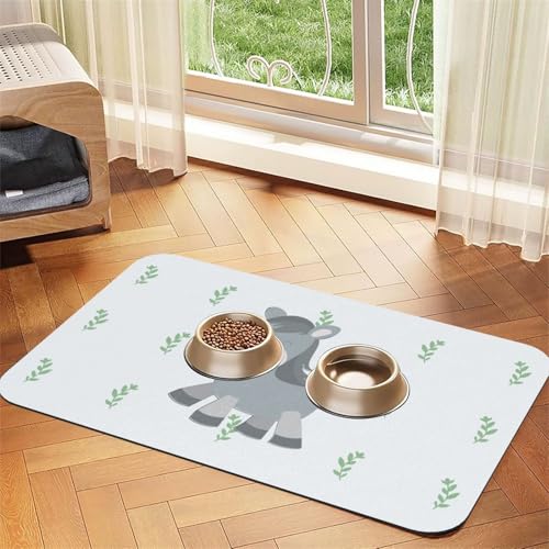 WZYCWB 30 x 45 cm großes Haustier-Tischset mit lächelndem Esel – für Katzen- und Hundenapf-Matten, faltbar und einfach zu verstauen WZYCWB 30 x 45 cm großes Haustier-Tischset mit lächelndem Esel – für Katzen- und Hundenapf-Matten, faltbar und einfach zu verstauen von WZYCWB