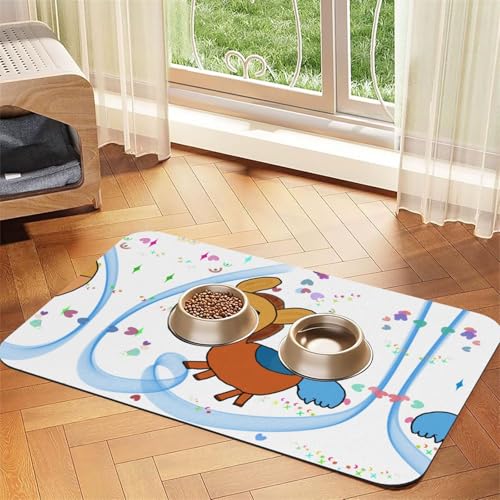 WZYCWB 30 x 45 cm großes Tischset für Futternapf für Katzen und Hunde, faltbar und einfach zu verstauen WZYCWB 30 x 45 cm großes Tischset für Futternapf für Katzen und Hunde, faltbar und einfach zu verstauen von WZYCWB