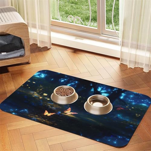 WZYCWB 30 x 45 cm leuchtendes Tischset für Futternapf für Katzen und Hunde, faltbar und einfach zu verstauen von WZYCWB