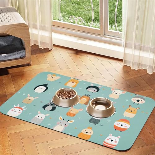 WZYCWB 40 x 60 cm, gemustertes Tischset für Katzen- und Hundenapf-Matten, faltbar und einfach zu verstauen WZYCWB 40 x 60 cm, gemustertes Tischset für Katzen- und Hundenapf-Matten, faltbar und einfach zu verstauen von WZYCWB