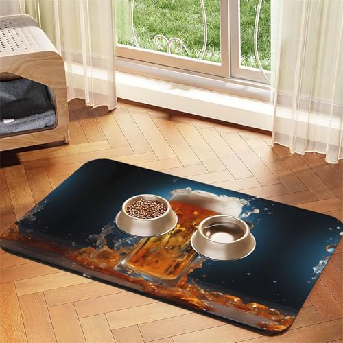 WZYCWB 40 x 60 cm Bierschaumstoff-Tischset, Futtermatte – für Katzen- und Hundefutter-Matten, faltbar und einfach zu verstauen WZYCWB 40 x 60 cm Bierschaumstoff-Tischset, Futtermatte – für Katzen- und Hundefutter-Matten, faltbar und einfach zu verstauen von WZYCWB