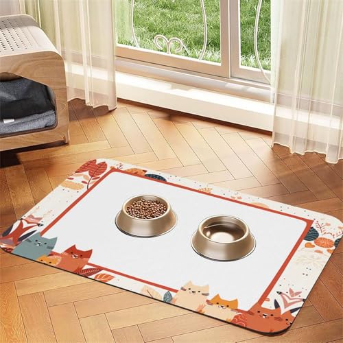 WZYCWB 40 x 60 cm Bilderrahmen gemustertes Haustier-Tischset – für Katzen- und Hundefutter-Matten, faltbar und einfach zu verstauen WZYCWB 40 x 60 cm Bilderrahmen gemustertes Haustier-Tischset – für Katzen- und Hundefutter-Matten, faltbar und einfach zu verstauen von WZYCWB