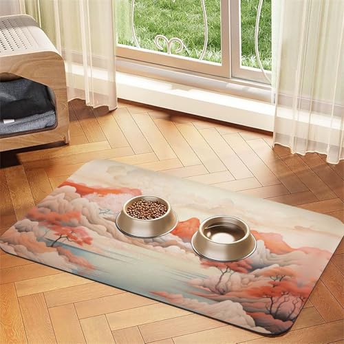 WZYCWB 40 x 60 cm Lots of Peaks Gemusterte Haustier-Tischset Futtermatte – für Katzen- und Hundenapf-Matten, faltbar und leicht zu verstauen WZYCWB 40 x 60 cm Lots of Peaks Gemusterte Haustier-Tischset Futtermatte – für Katzen- und Hundenapf-Matten, faltbar und leicht zu verstauen von WZYCWB
