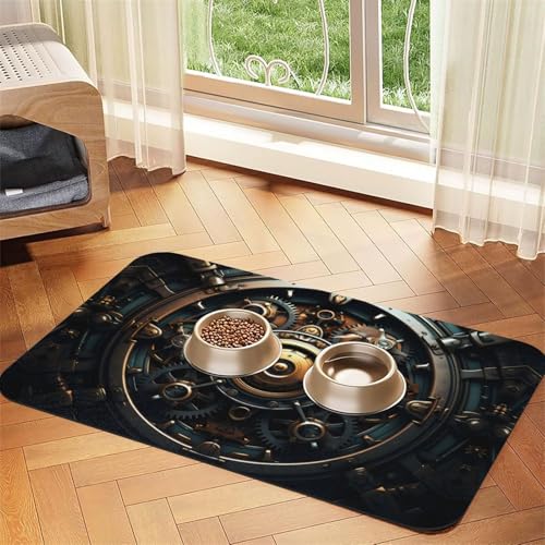 WZYCWB 40 x 60 cm große Futtermatte für Katzen und Hunde, faltbar, leicht zu verstauen WZYCWB 40 x 60 cm große Futtermatte für Katzen und Hunde, faltbar, leicht zu verstauen von WZYCWB