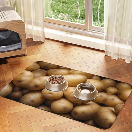 WZYCWB 40 x 60 cm große Futtermatte für Katzen und Hunde, faltbar und einfach zu verstauen WZYCWB 40 x 60 cm große Futtermatte für Katzen und Hunde, faltbar und einfach zu verstauen von WZYCWB