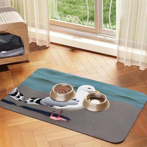 WZYCWB 40 x 60 cm niedliches Möwen-Platzset für Futternapf für Katzen und Hunde, faltbar und einfach zu verstauen WZYCWB 40 x 60 cm niedliches Möwen-Platzset für Futternapf für Katzen und Hunde, faltbar und einfach zu verstauen von WZYCWB