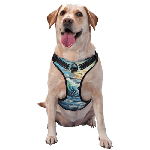 Wave Segelboot-Weste mit Möwe, bedruckt, Größe M, ideal für Spaziergänge mit dem Hund, Wandern, tägliche Reisen Wave Segelboot-Weste mit Möwe, bedruckt, Größe M, ideal für Spaziergänge mit dem Hund, Wandern, tägliche Reisen von WZYCWB