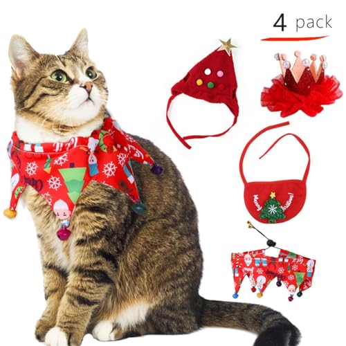 Feiertags-Haustierkostüm Haustier-Weihnachtskostüm-Set, Katzen- und Hundemütze, Kopfbedeckung, Schal, Umhang, Haustier-Neujahrsmantel, Weihnachtskleid-Set Haustier-Feiertagskostüm-Anzug ( Color : 6 ) Feiertags-Haustierkostüm Haustier-Weihnachtskostüm-Set, Katzen- und Hundemütze, Kopfbedeckung, Schal, Umhang, Haustier-Neujahrsmantel, Weihnachtskleid-Set Haustier-Feiertagskostüm-Anzug ( Color : 6 ) von WaLdor