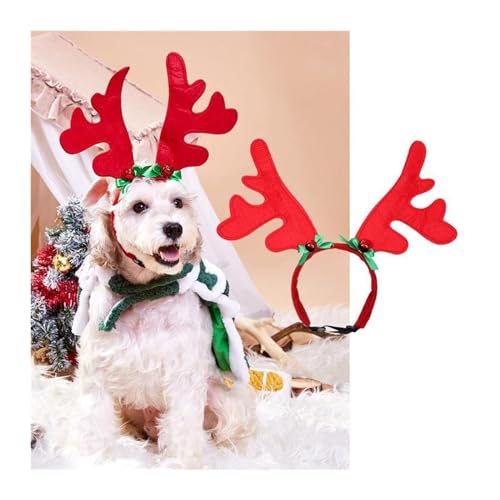 Feiertags-Haustierkostüm Weihnachts-Haustierzubehör, flauschiges Glöckchen-Stirnband for Hunde und Katzen, grünes und rotes Schleife-Elfen-Set Haustier-Feiertagskostüm-Anzug ( Color : 4 , Size : S ) Feiertags-Haustierkostüm Weihnachts-Haustierzubehör, flauschiges Glöckchen-Stirnband for Hunde und Katzen, grünes und rotes Schleife-Elfen-Set Haustier-Feiertagskostüm-Anzug ( Color : 4 , Size : S ) von WaLdor